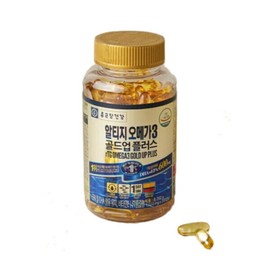 Chong Kun Dang Health Omega 3 Gold Up Plus 1010mg x 200 capsules Altige / 종근당건강 오메가3 골드업플러스 1010mg x 200캡슐 알티지