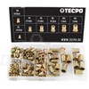 TECPO Rivet Nuts Box Assortment Galvanised M3-M12 Rivet Nut Blind