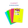 Clairefontaine 941723C Koverbook Neon Stapled Cover Polypropylene Opaque 11 x