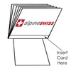 Alpine Swiss SET OF 2 Clear Plastic Wallet Inserts 12