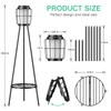 MXwcy 2 Pack Solar Lights Outdoor with Plant Stands -