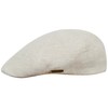 Sterkowski Light Breathable Linen Summer 6 Panel Duckbill Flat Cap