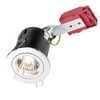 Knightsbridge Fixed GU10 230V 50W IC Fire-Rated Downlight-Chrome, Metal
