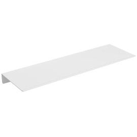 Danpoo White Floating Shelf for Wall Storage, Metal Wall Shelf for Living Room/Bathroom/Kitchen, Display Shelf for Collectibles, 16"