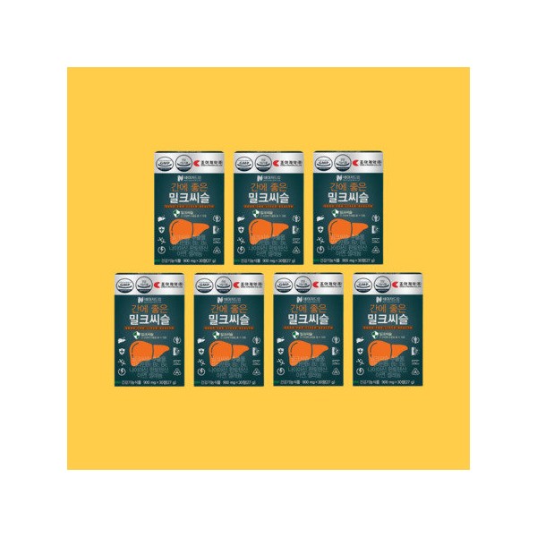 간보호제 네이처드림 간에 좋은 밀크씨슬 900mg 30정 7개 7개월