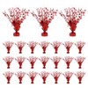 24 Pack Red Metallic Foil Spray Centerpiece Star Table Decoration