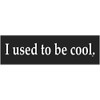 I used to be cool. - Bumper Sticker - 10.75"