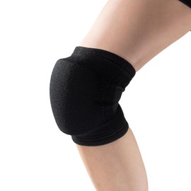 D&M 867 Knee Support, Volleyball Knee Pad, 1.1 inches (28 mm), Thick Pad, Black, Large Size, For Adults, 1 Piece, 867, Flexible Pad, Fixed Support, Breathable, Flexible, Stretchable, Sweat Absorbent,