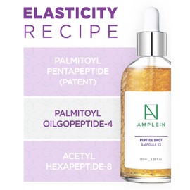 AMPLE:N Peptide Shot 2X Ampoule – Intensive Age Defying Concentrate Face Serum with Peptide Threads – Erasing Wrinkles and Improve Firmness – Lifting Sagging Skin – Plump, Repairs Skin, 3.38 fl.oz.