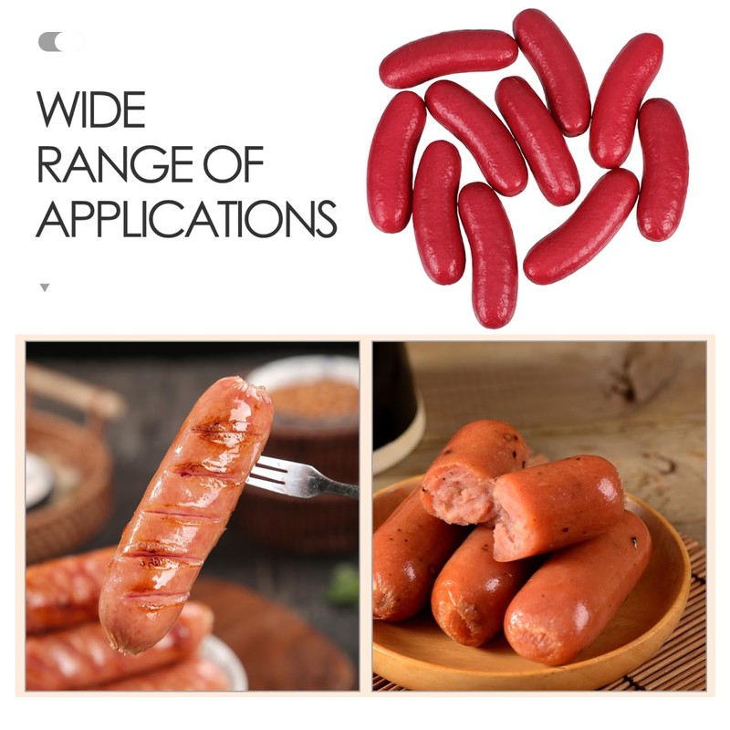 TOPPERFUN 10Pcs Fake Hot Dog Props Set of Realistic Sausages