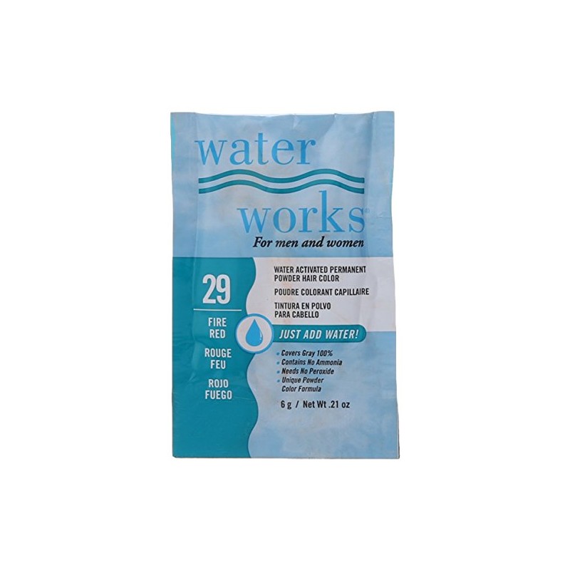 Water Works Water Activated Permanent Powder Hair Color for Men