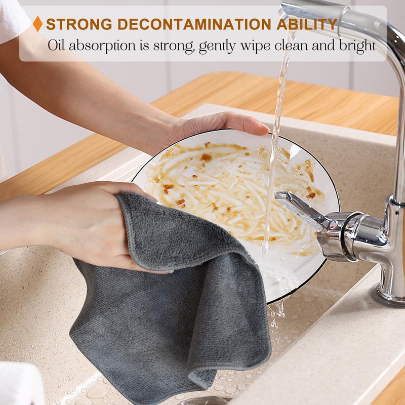 VIVOTE Microfibre Cleaning Cloths, Reusable Dish Cloths, Super Absorbent Tea