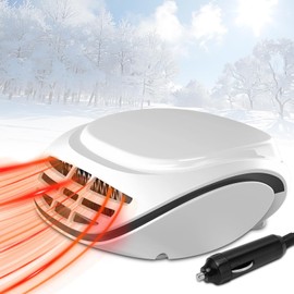 WODHMIEY Auto Windshield Demister, DC12V Car Heater 120W Efficient Heating Portable Defroster Fan with Adjustable Angle for Winter, Fast Heating Alloy Heating Wire