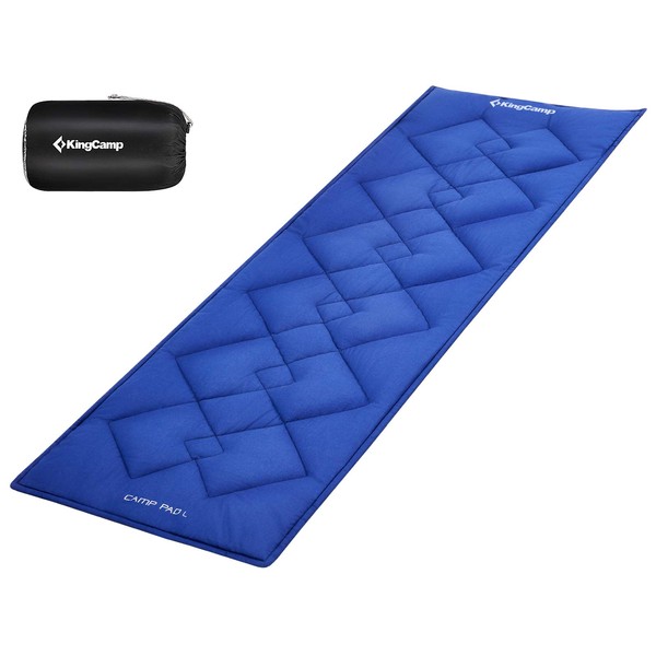 KingCamp Camping Mattress - Cotton Sleeping Mat - Mattress for Camping Bed with Bag - Outdoor Soft and Warm - Ultra-Light - Easy to Carry Camping Mat for Tents Homes