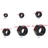 M12 Hex Lock Nuts, Stainless Steel 304 Black Nylon Insert