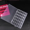 OULII 36 Compartments Clear Plastic Storage Box Jewelry Boxes