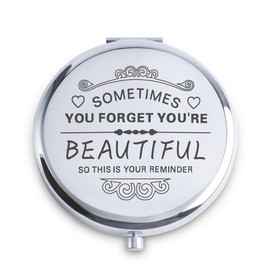 Compact Mirrors for Woman for Woman, Graduation Gifts for Her Women Girls, Unique Gift for University College Medical High School 2025 Class Female Graduate, Inspirational Presents for Mothers Day