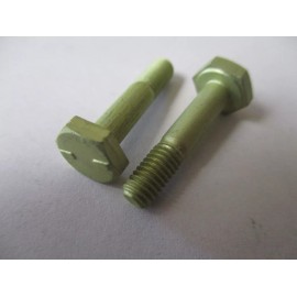 Aeronautical Standards AN3DD7A Hex Bolt 10-32 x 15/16" Aluminum Green - Lot of 4