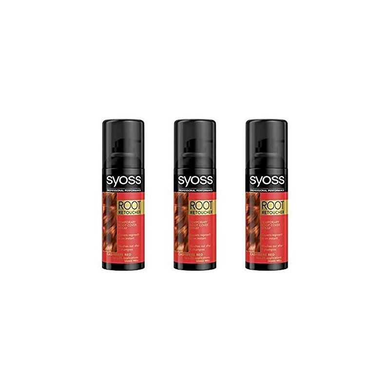 Syoss Root Retoucher, 120 ml, Red, Pack of 3