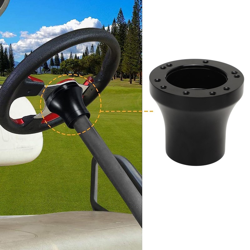 5 Hole 6 Hole Black Golf Carts Steering Wheel Hub