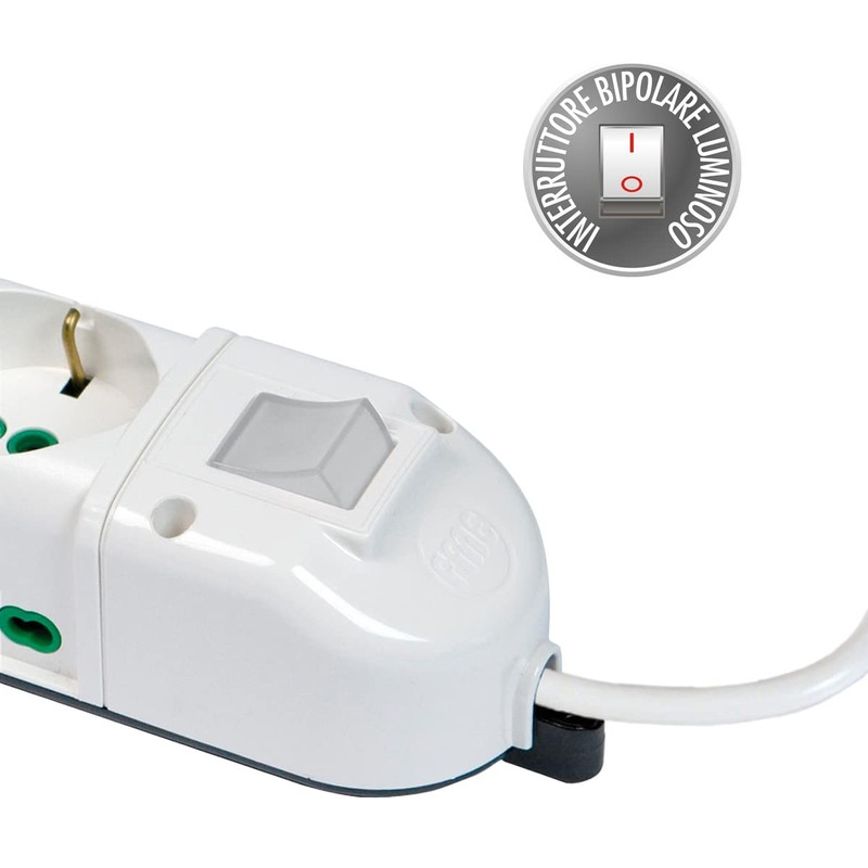 FANTON 48122-B Multiple Socket 3 Double Socket Strip for Large