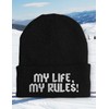 tshirtladen Mütze - My life, my rules - Beanie One