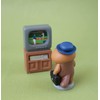 Decole Corporation HIGE RACCO HG-86995 Miniature Miscellaneous Goods, Squishy Attendance,