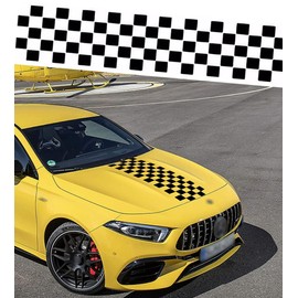 YKKJ 1 pcs Car Hood Sticker Stripe，Vinyl Racing Stripe，for Car, Sports Racing Stripe Stickers.