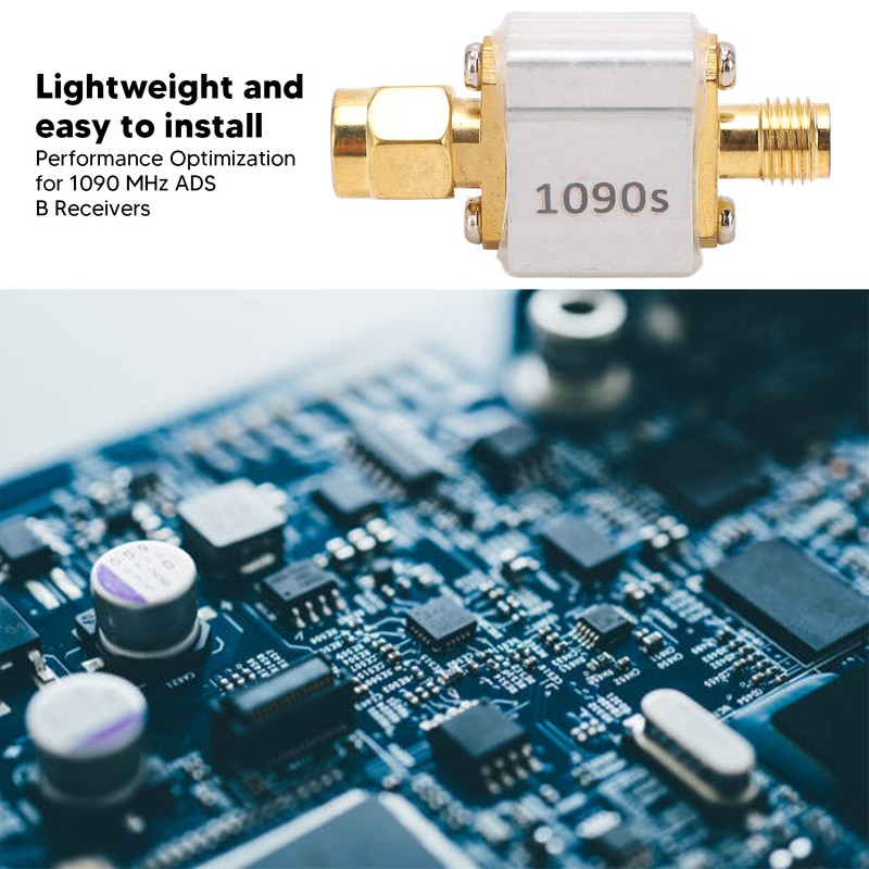 1090MHz Bandpass Filter 50Ohms Impedance Aluminum Alloy SAW Bandpass Filter