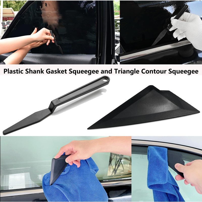 EHDIS Window Tint Kit Vinyl Wrap Tool with Bulldozer Squeegee,Windshield