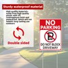 GXGGUS No Parking Signs With Stakes, Do Not Block Driveway