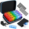 Monthly Pill Box Organiser 3 Times a Day with Hard
