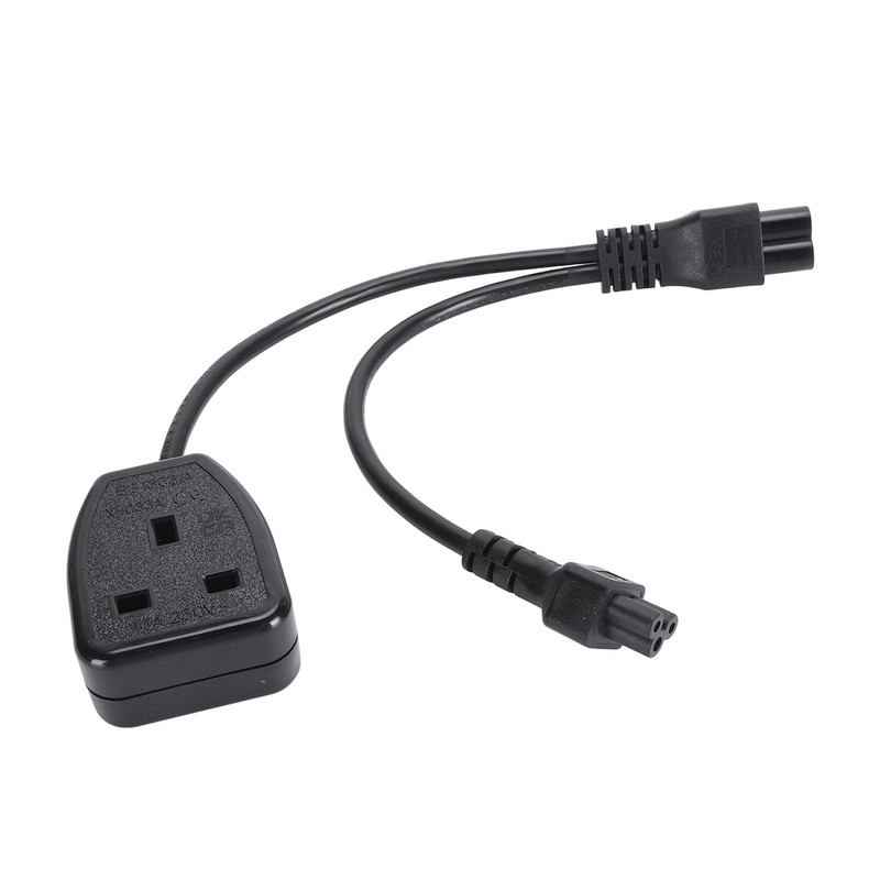 Power Plug Cable 30cm Y Shape IEC320 C6 Male to