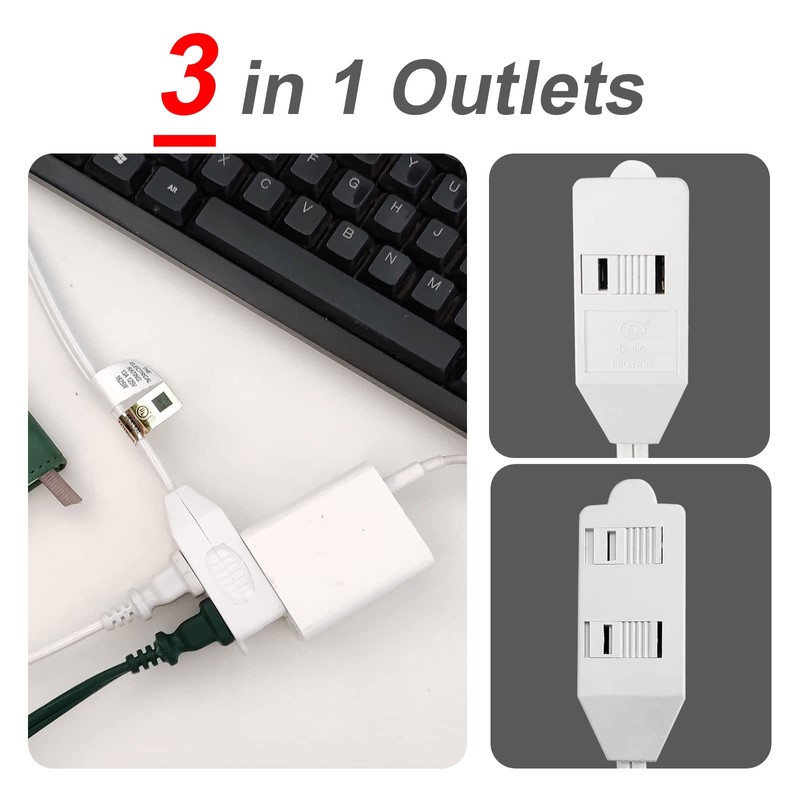 EP 2 Pack 15 ft Extension Cord with Foot Switch,