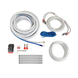 Cerwin Vega CAKM82 8 Gauge Marine Audio Amplifier Installation Kit Complete 20ft Waterproof Amp Wiring Set with RCA Speaker Cable and Connectors