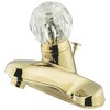 Kingston Brass KB522B Americana 4-Inch Centerset Single Acrylic Handle Lavatory