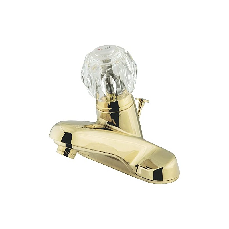 Kingston Brass KB522B Americana 4-Inch Centerset Single Acrylic Handle Lavatory