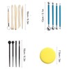 36Pcs Pottery Clay Sculpting Tools Kit Set Ceramic Carving Sculpting