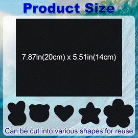 Pndeyo 2 Sheets Puffer Down Jacket Patches, Nylon Puffer Jacket Repair Patch, Waterproof Stick on Tape for Coat Clothing Tent Sleeping Bags Ski Pants Holes Repairing- Black