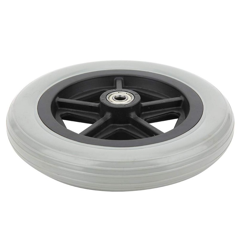 Wheelchair Front Wheels, 7 Inch Front Caster Disabled Anti-Slip Rubber