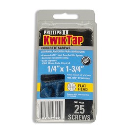 (66125)3/16 x 1-1/4" PFH 25pk Concrete Screws