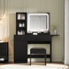 GarveeHome Makeup Vanity Desk with Mirror and Lights, Vanity Table