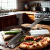 Cutting Board Scissor,Kitchen Food Scissors,2 in 1 Smart Cutter Food