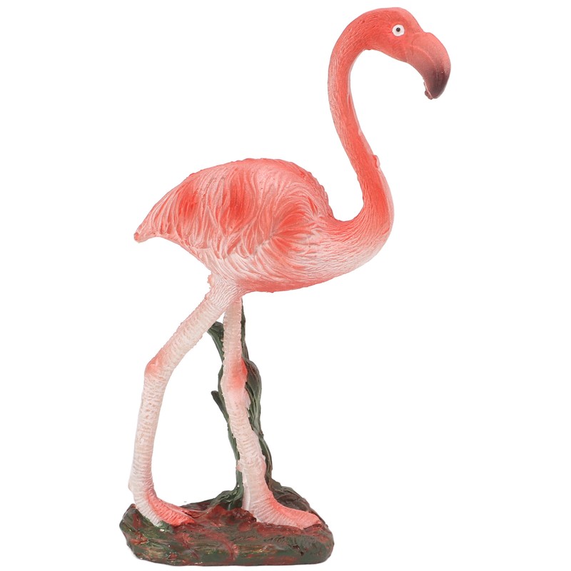 Flamingo Statue Resin Materials Vivid Real Pink Flamingo Ornament for