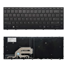PAEBAI+ Replacement Laptop Keyboard Compatible with HP Probook 430 G5 440 G5 445 G5 640 G4 645 G4 640 G5 US Layout with Frame Black