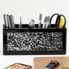 blingworld Pencil Holder for Desk, Black Mirrored Pen Holder with
