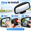 360° Adjustable Blind Spot Mirror for Cars – Wide-Angle Convex