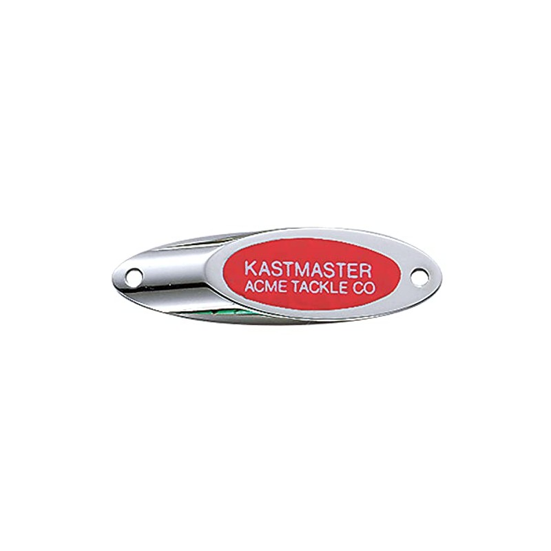 Acme Kastmaster Lure with Flash Tape, Chrome/Red, 1/2-Ounce