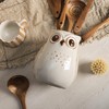 SOCOSY Owl Ceramic Kitchen Utensil Holder For Countertop, Cooking Utensil