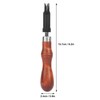 Cunyuer Leather Groover, V Type Leather Edge Bevelers, Adjustable Wood